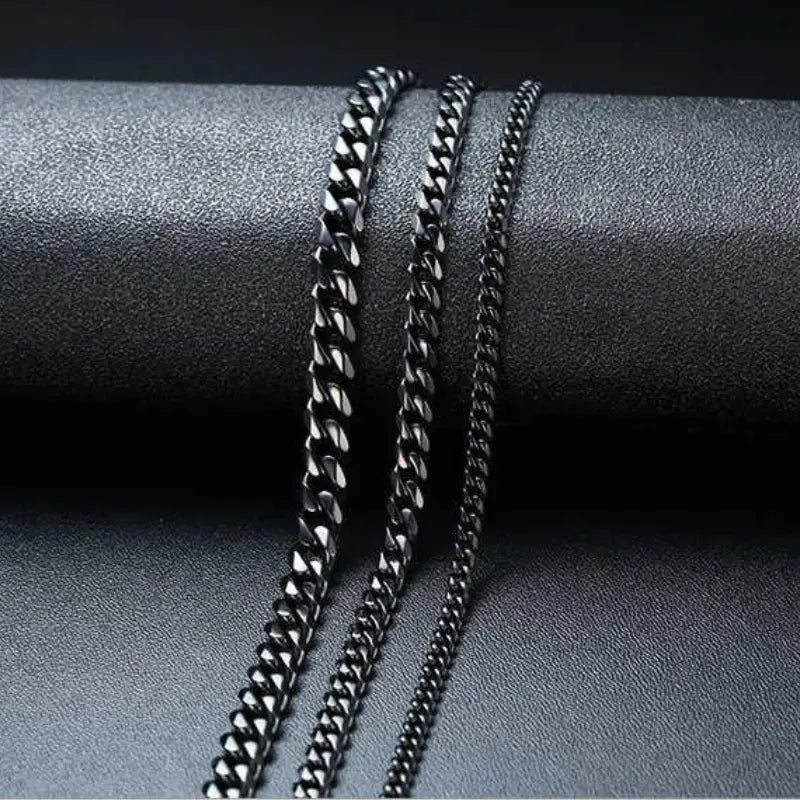 Colar Masculino Aço Inoxidável Preto- Orion