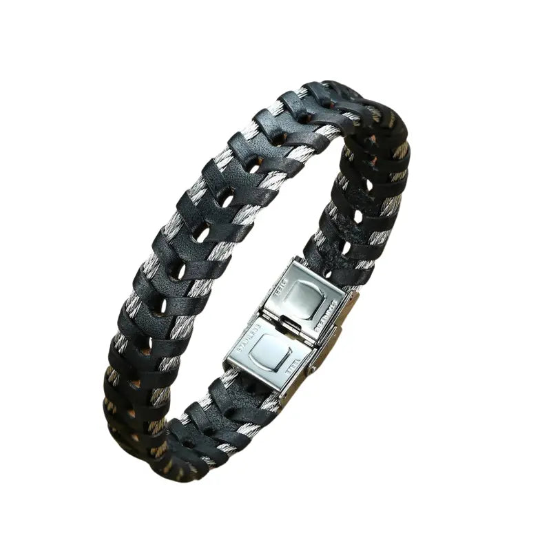 Pulseira Masculina em Couro - Orion