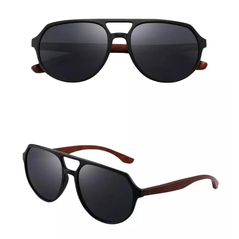 Óculos de Sol Masculino de Policarbonato Preto - Orion