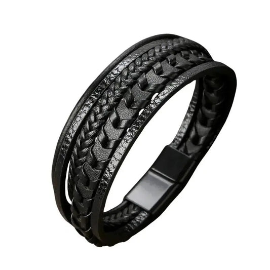 Pulseira Masculina de Couro - Orion
