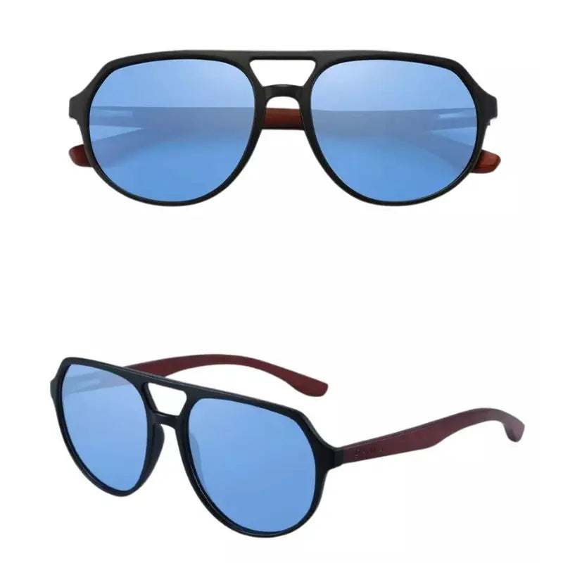 Óculos de Sol Masculino de Policarbonato Azul - Orion