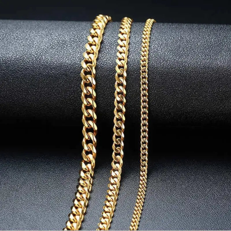 Colar Masculino Aço Inoxidável Dourado- Orion