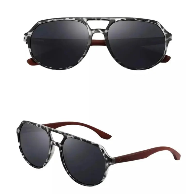 Óculos de Sol Masculino de Policarbonato Preto - Orion