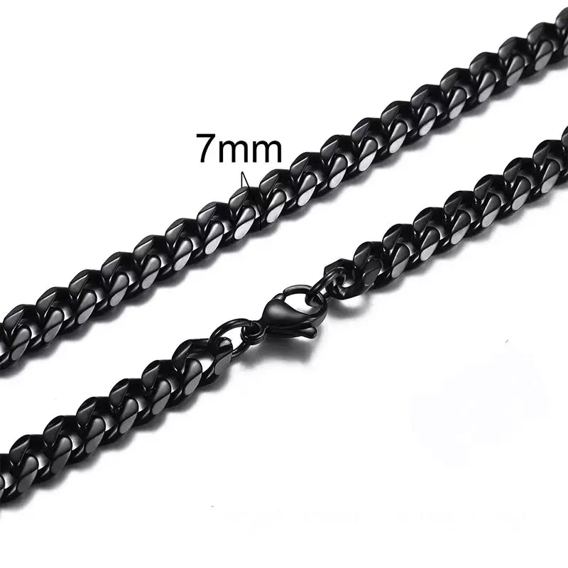 Colar Masculino Aço Inoxidável Preto- Orion