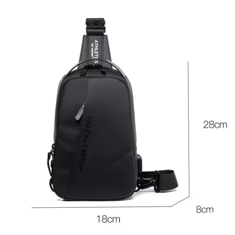 Bolsa Transversal Sport Masculina Preta - Orion