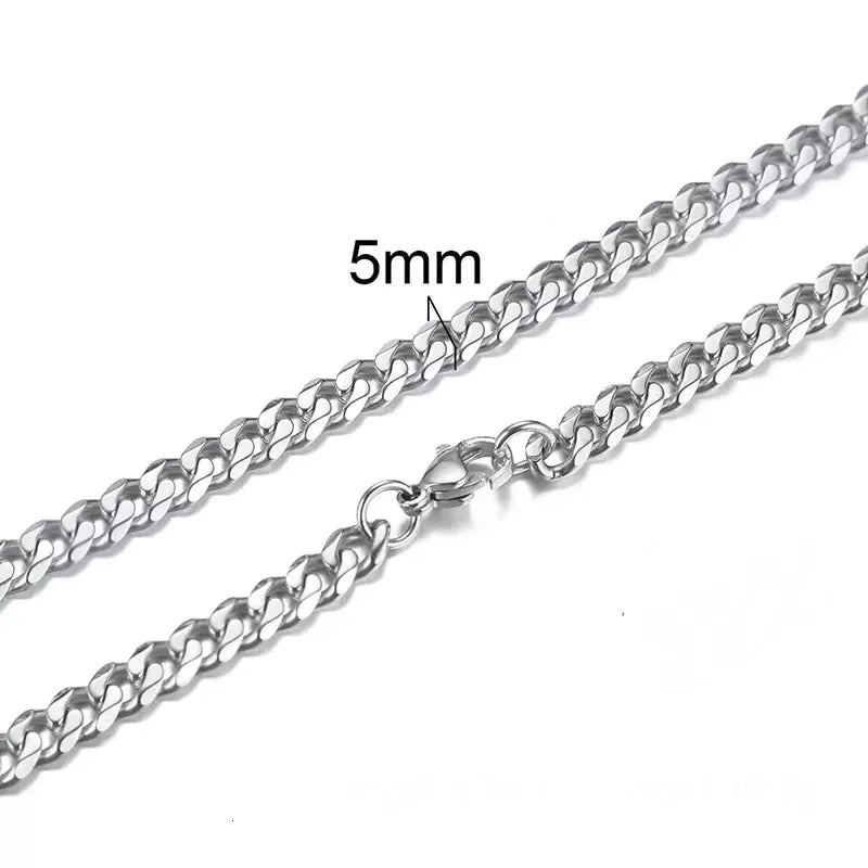 Colar Masculino Aço Inoxidável Prateado- Orion