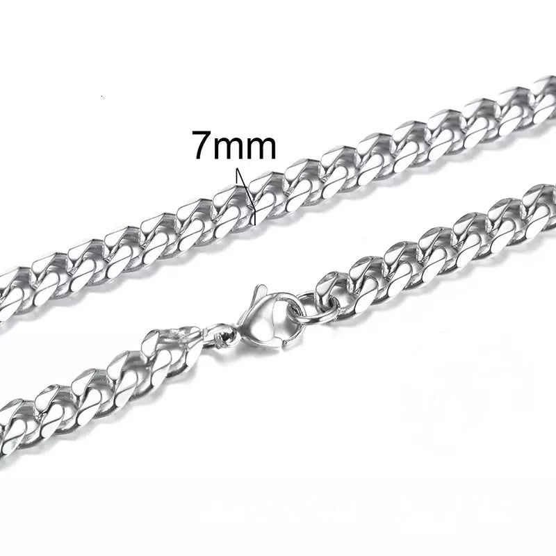 Colar Masculino Aço Inoxidável Prateado- Orion