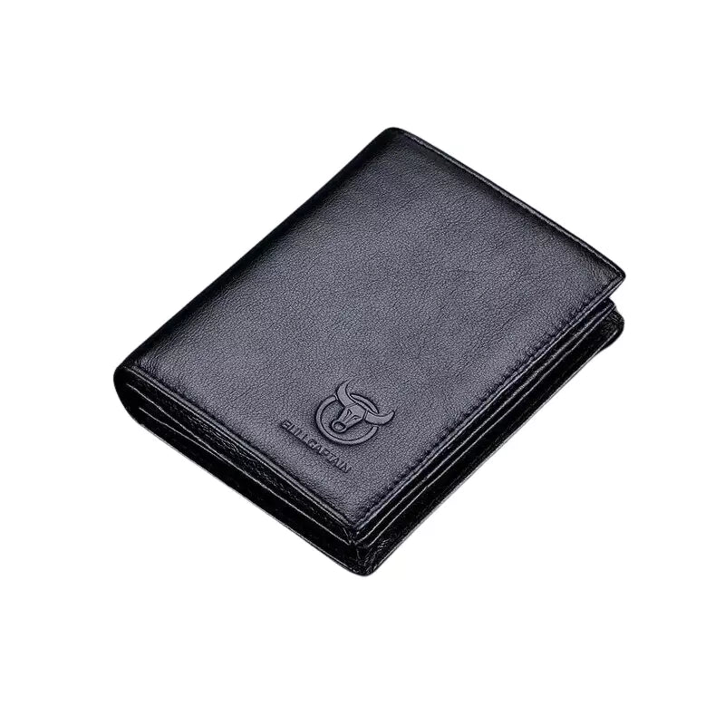 Carteira de Couro Masculina Preto- Orion