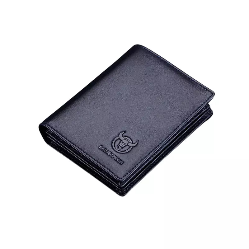 Carteira de Couro Masculina Azul - Orion
