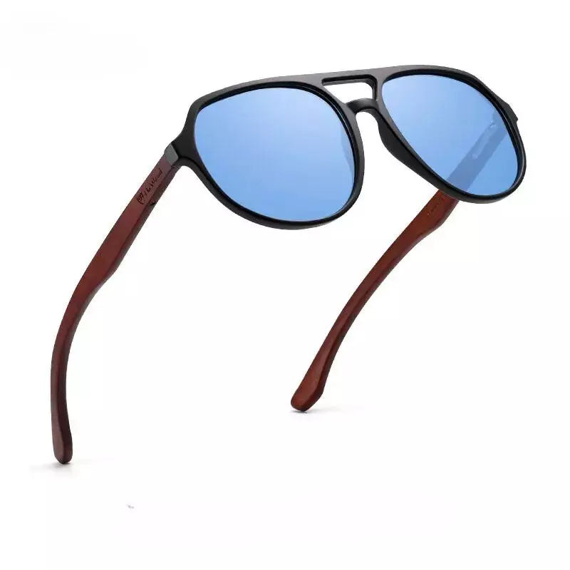 Óculos de Sol Masculino de Policarbonato Azul- Orion