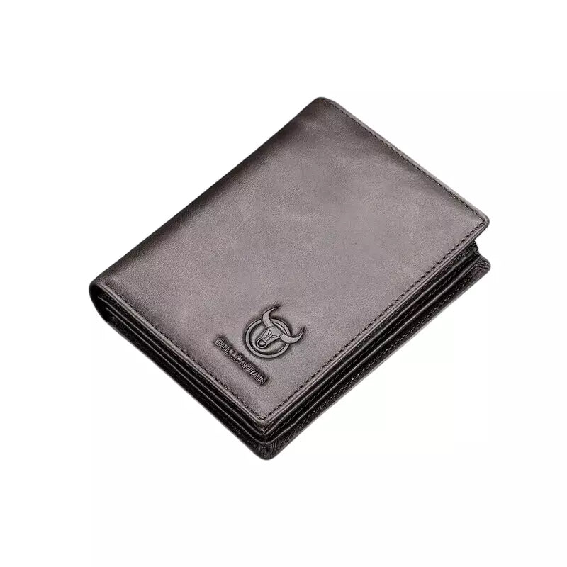 Carteira de Couro Masculina Cinza - Orion