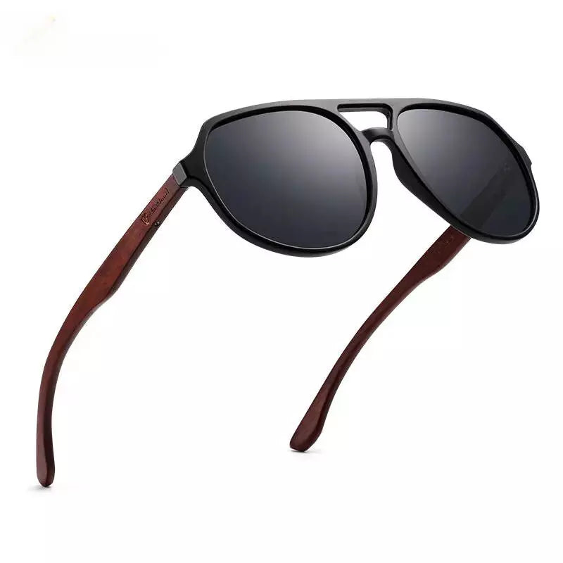 Óculos de Sol Masculino de Policarbonato Preto - Orion