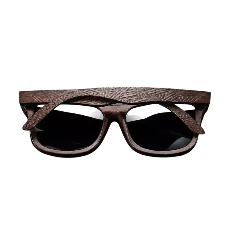 Óculos de Sol Haste Madeira Masculino Preto - Orion