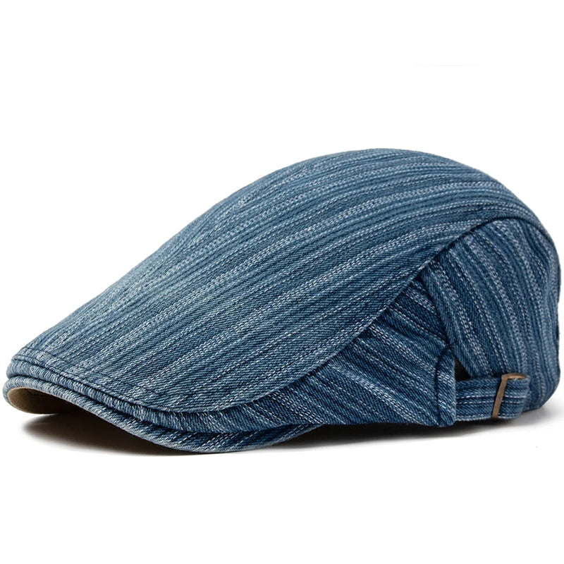 Boina Masculina Estilo Jeans Stripes
