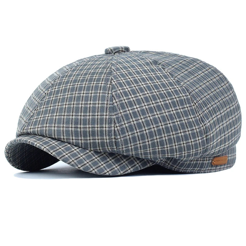 Boina Masculina Octagonal Xadrez