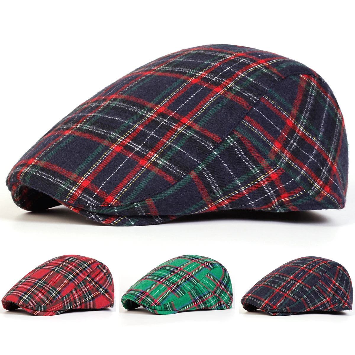 Boina Masculina Xadrez Grid