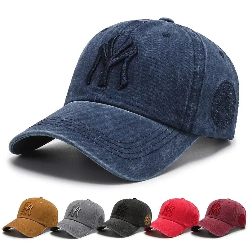 Boné Masculino Aba Curva NY Washed