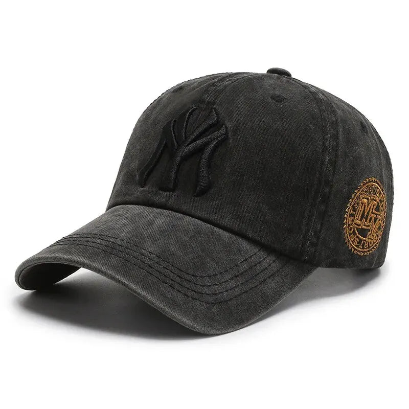 Boné Masculino Aba Curva NY Washed