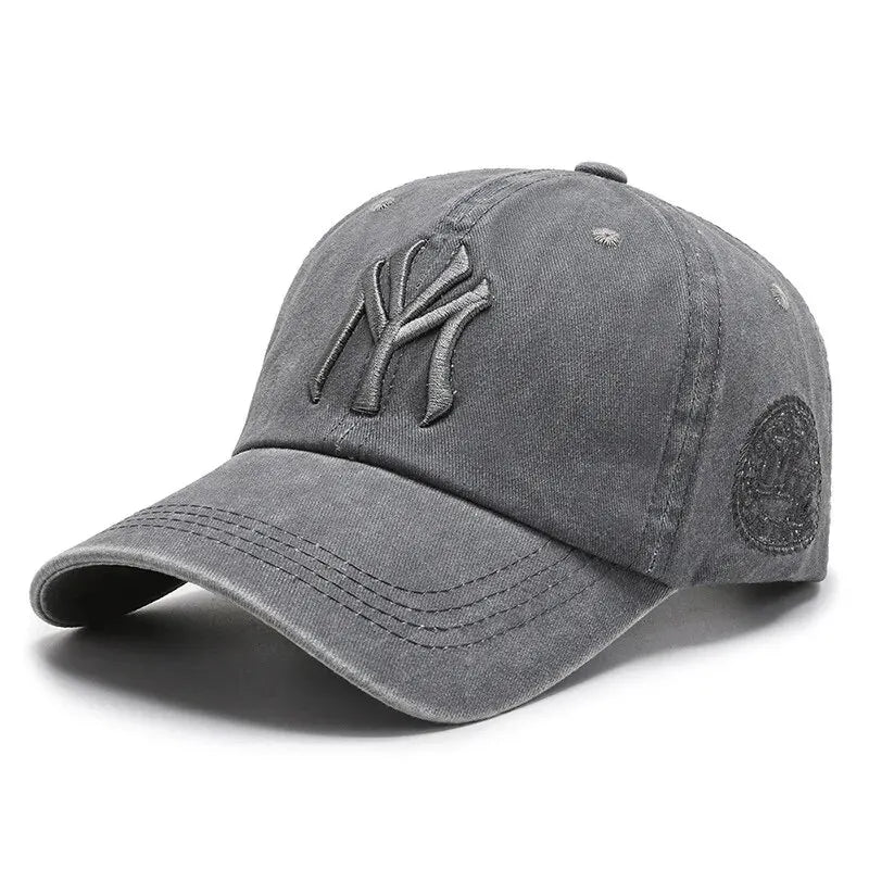 Boné Masculino Aba Curva NY Washed