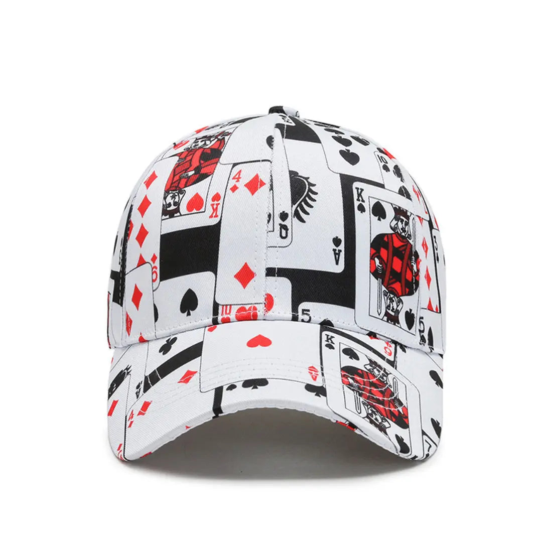 Boné Masculino Aba Curva Poker King