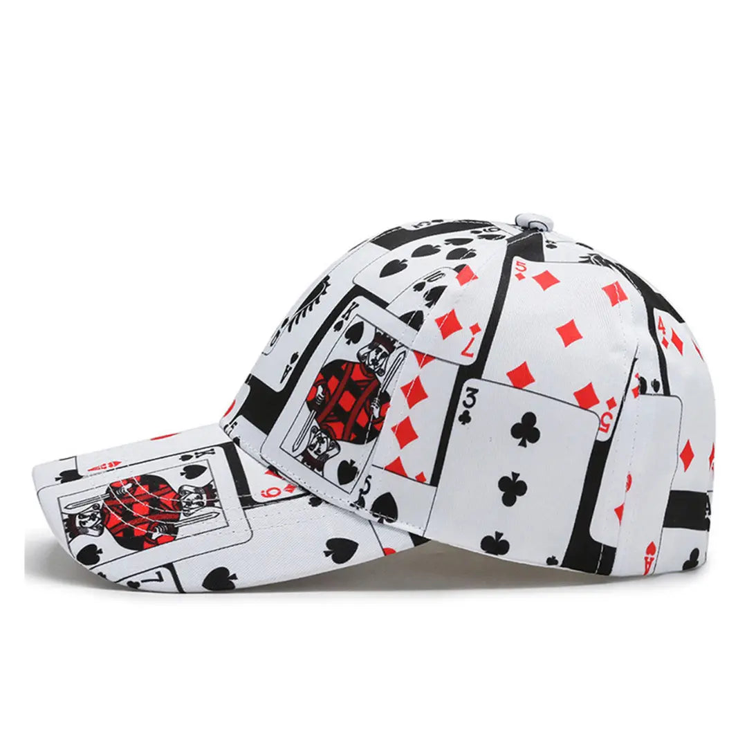 Boné Masculino Aba Curva Poker King