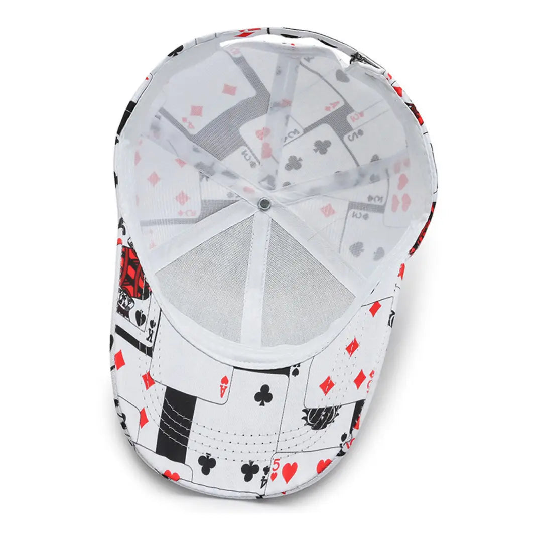Boné Masculino Aba Curva Poker King