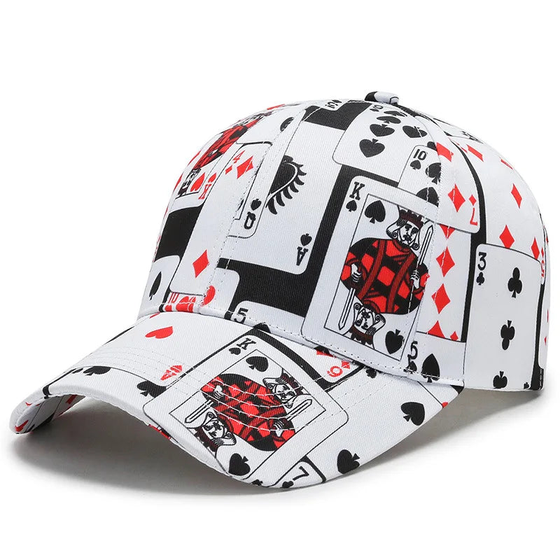 Boné Masculino Aba Curva Poker King