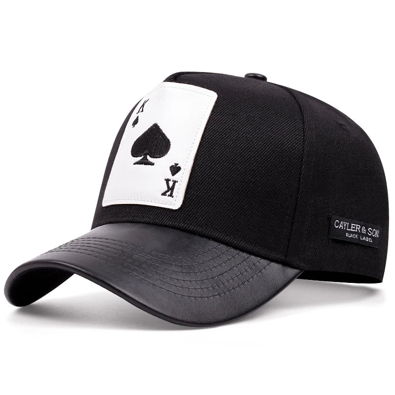 Boné Masculino Aba Curva Poker Pro