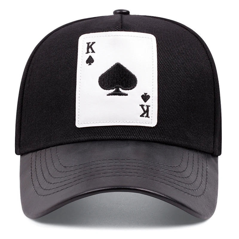 Boné Masculino Aba Curva Poker Pro