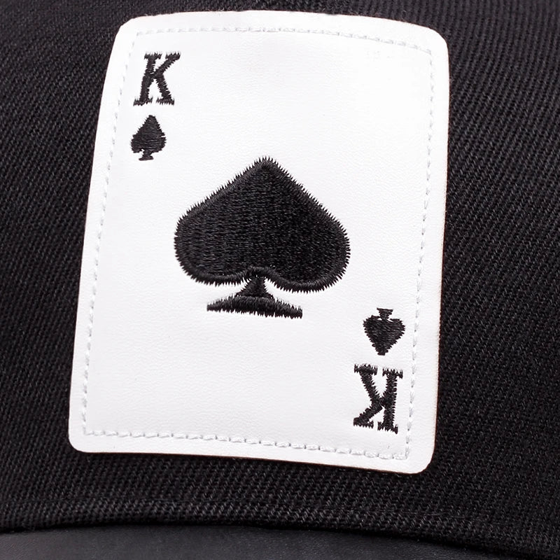 Boné Masculino Aba Curva Poker Pro