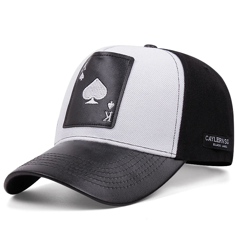 Boné Masculino Aba Curva Poker Pro
