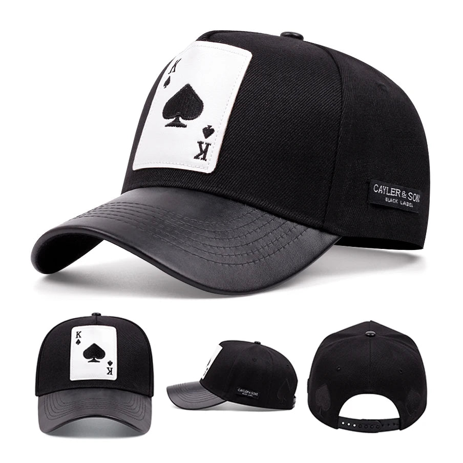 Boné Masculino Aba Curva Poker Pro