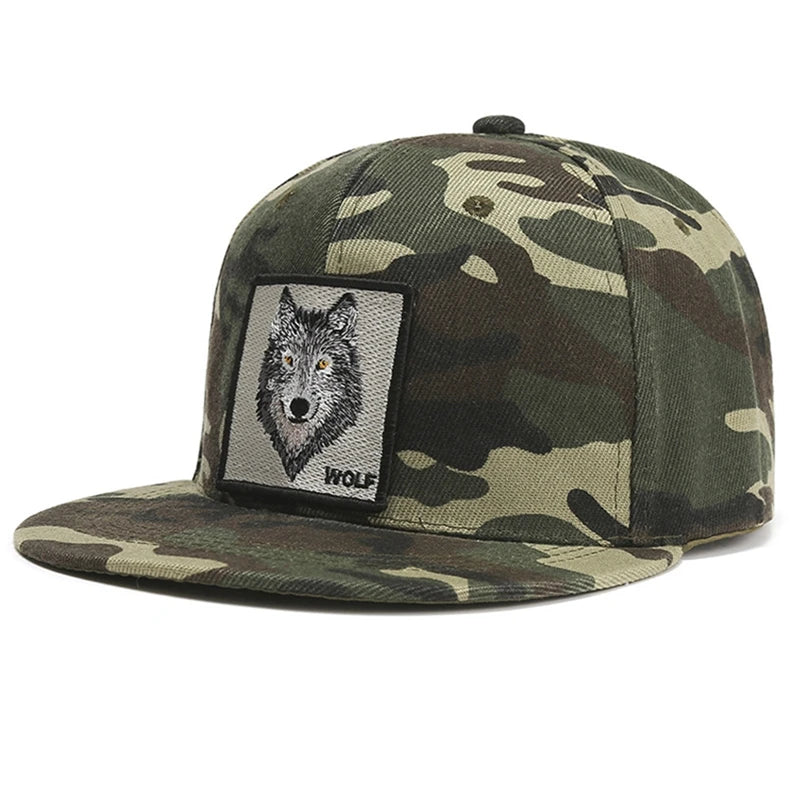 Boné Masculino Aba Reta Wolf