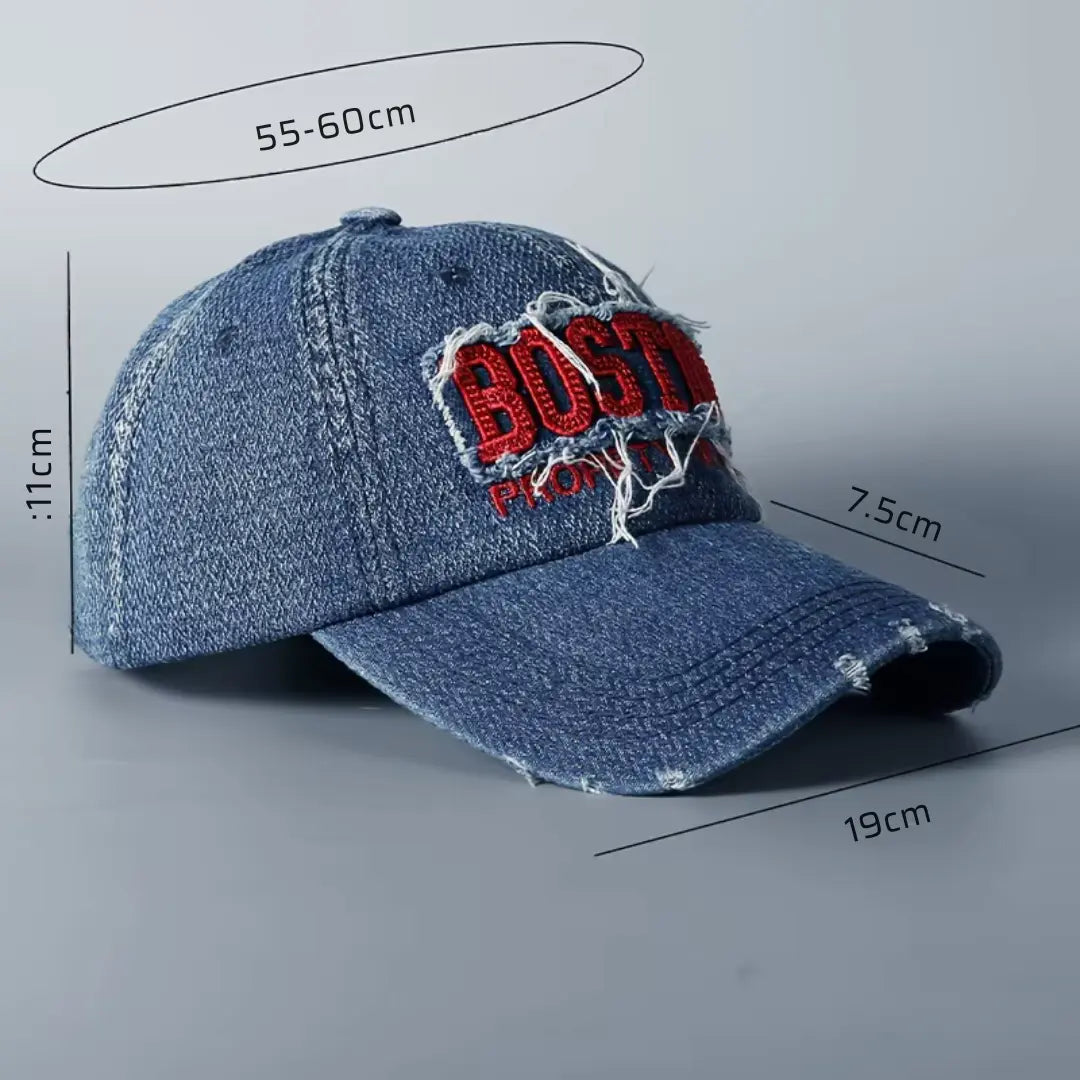 Boné Masculino Aba Curva Destroyed Boston