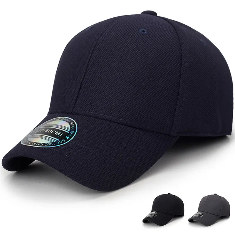 Boné Masculino Aba Curva Fechado Liso Basic