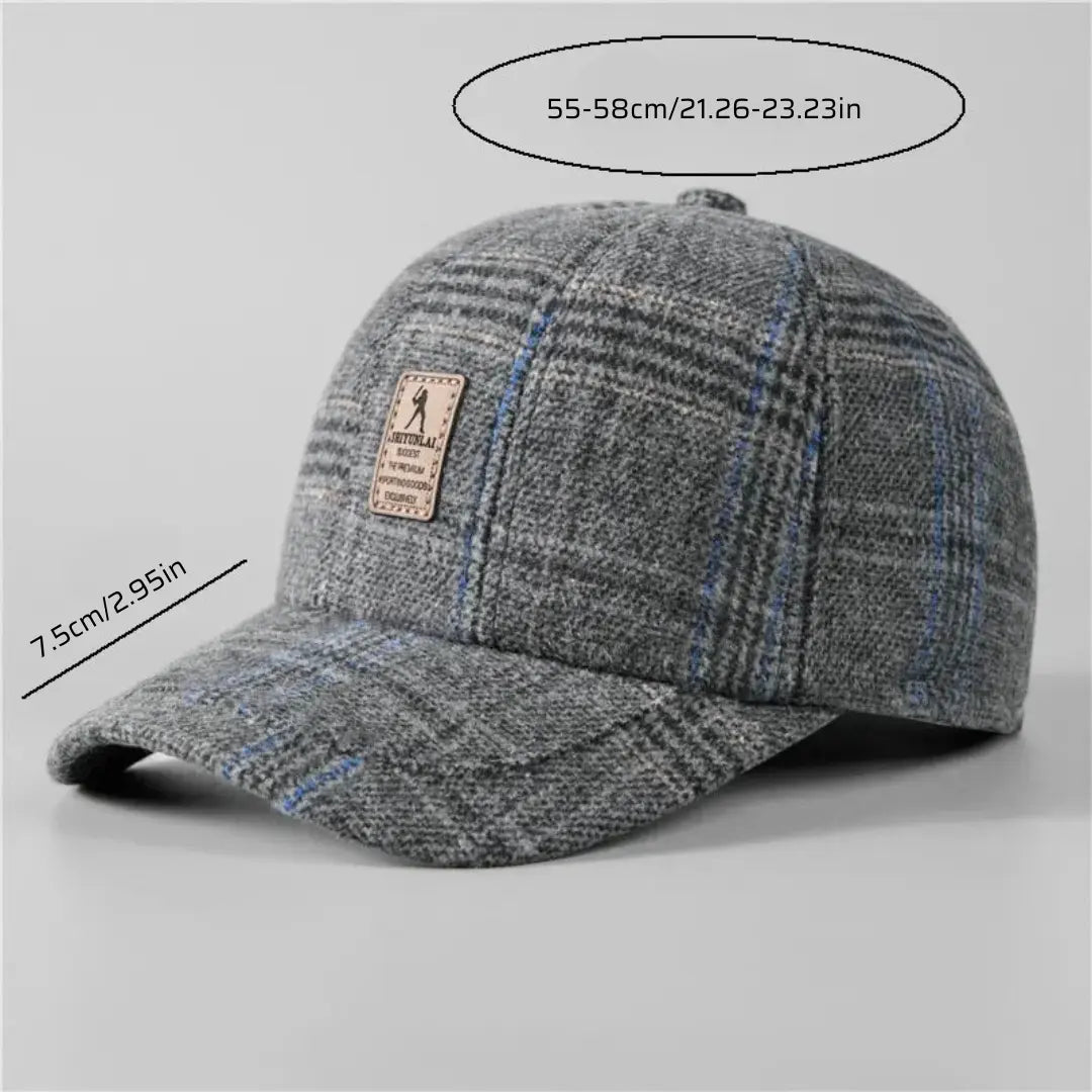 Boné Masculino Aba Curva Flanelado Snow