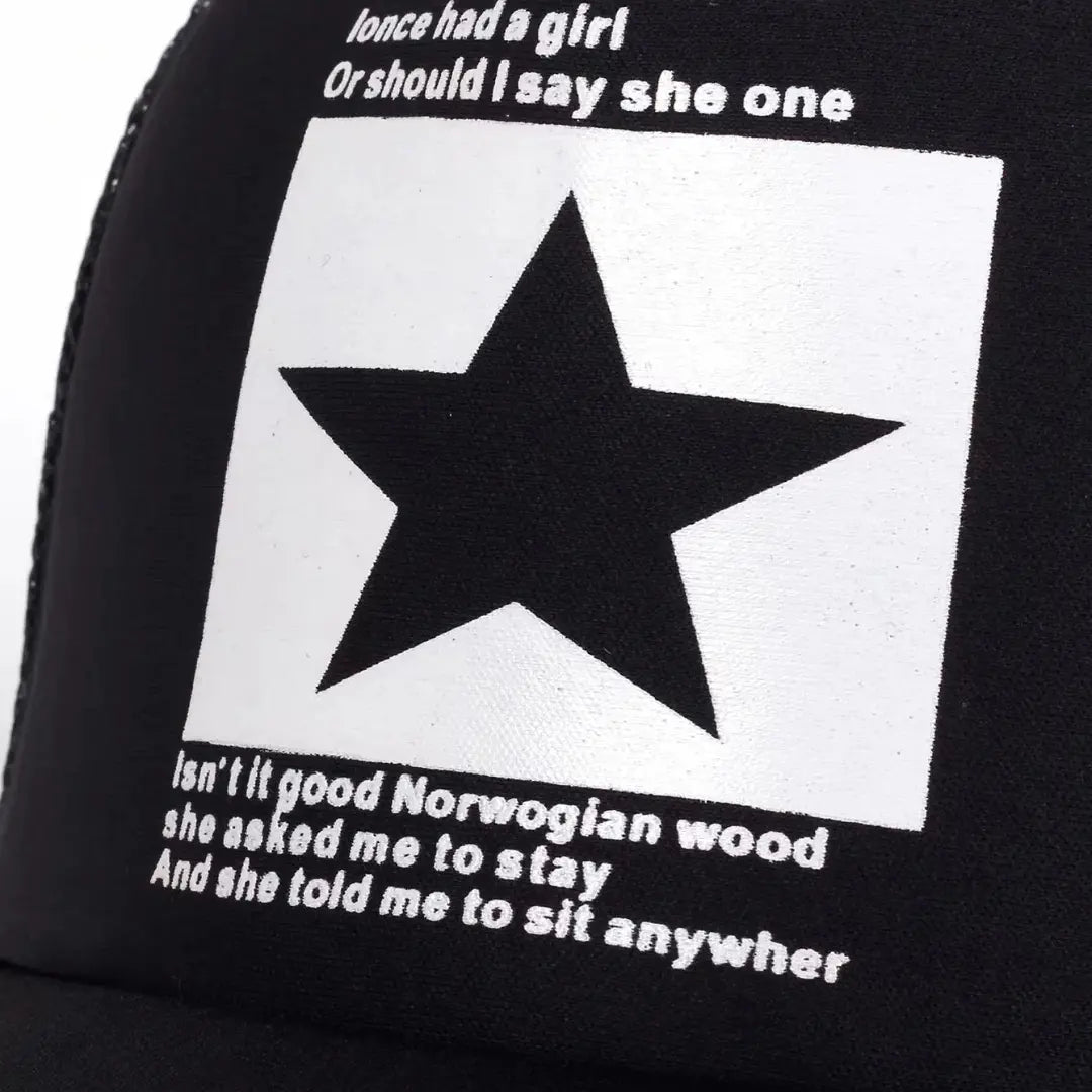 Boné Masculino Aba Curva Mesh Pointed Star