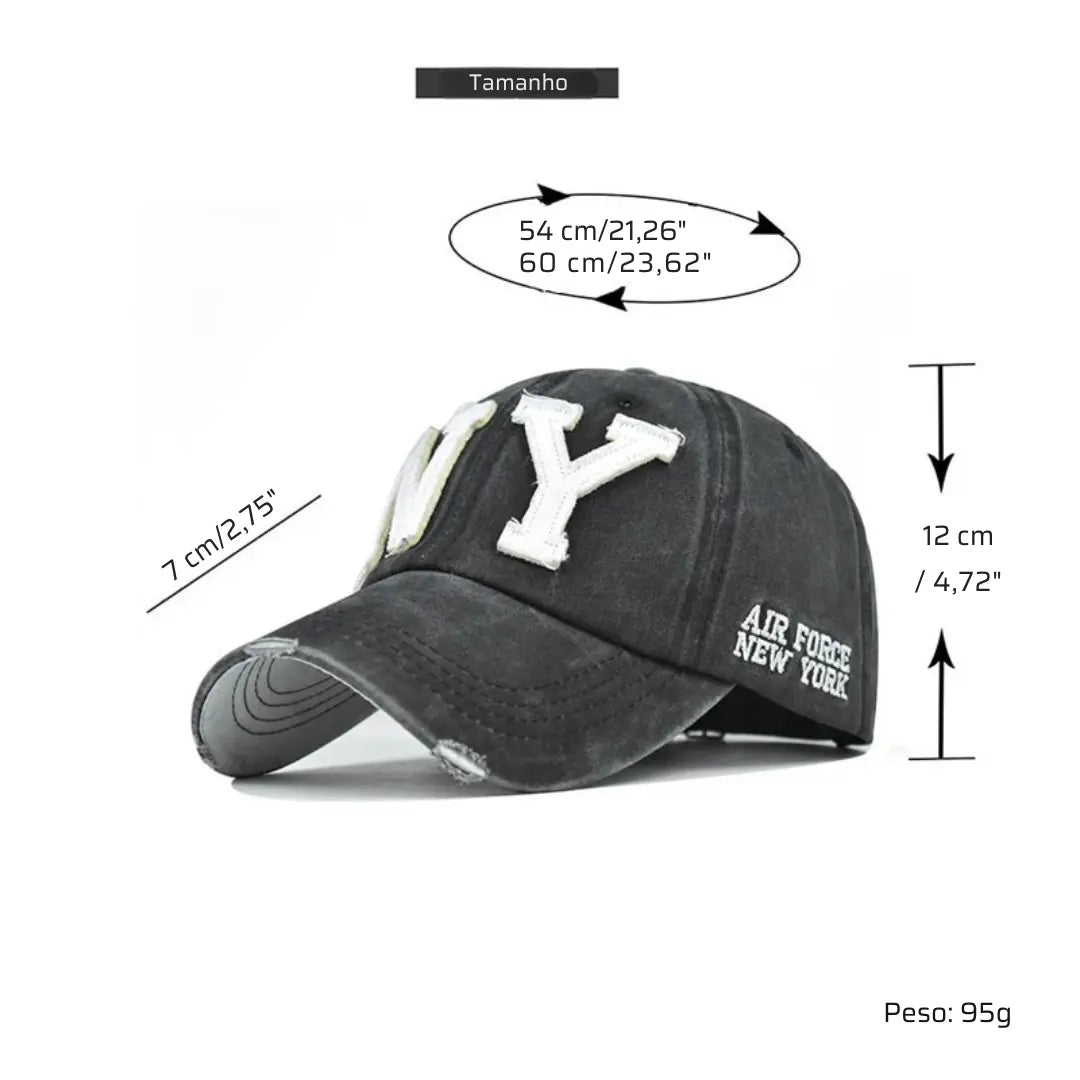 Boné Masculino Aba Curva NY Big
