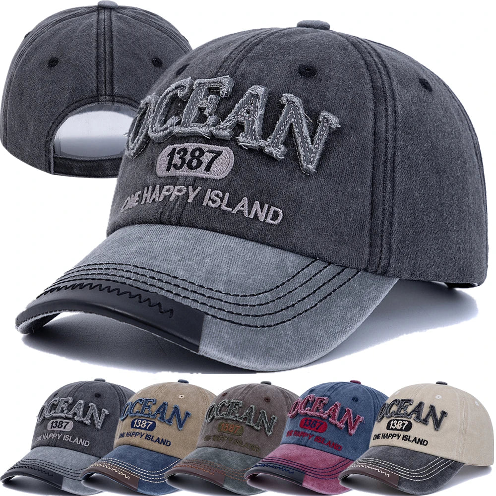 Boné Masculino Aba Curva Ocean