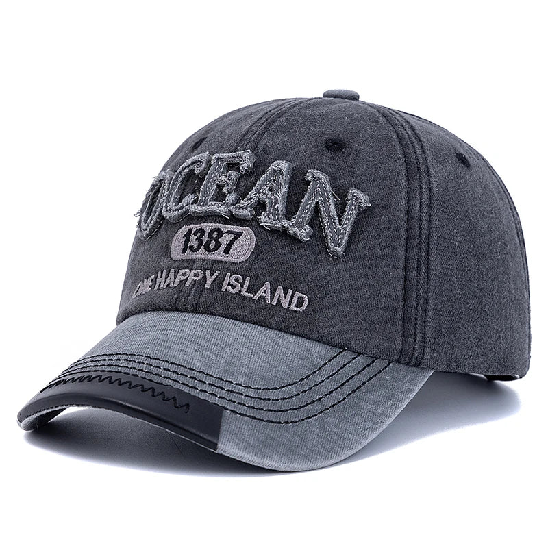 Boné Masculino Aba Curva Ocean