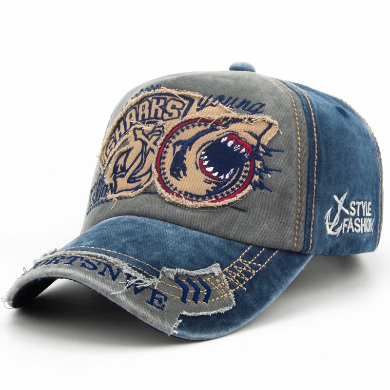 Boné Masculino Aba Curva Shark