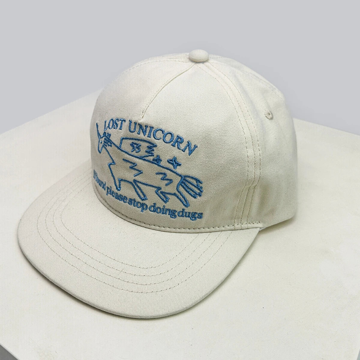 Boné Masculino Aba Reta Retro Unicorn