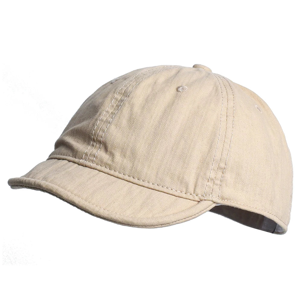 Boné Masculino Retro Aba Curva Liso Casua