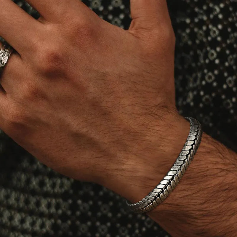 Pulseira Masculina em Aço Inoxidável - Orion