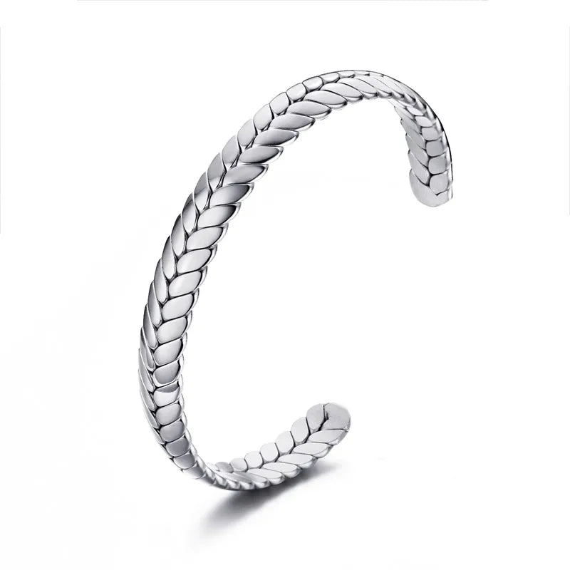 Pulseira Masculina em Aço Inoxidável Prata - Orion