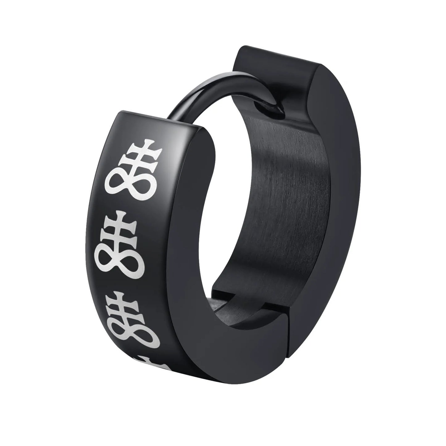 Brinco Masculino Argola em Aço Prometheus (Par)