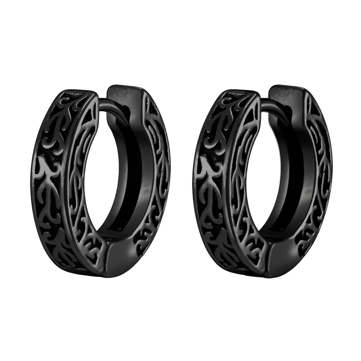 Brinco Masculino Argola em Aço Thick Hoop (Par)