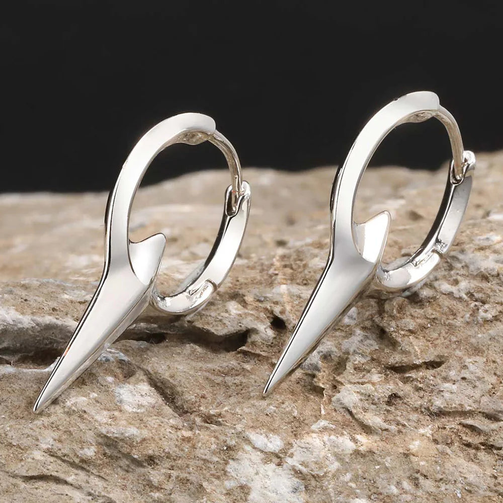 Brinco Masculino em Aço Argola Spear