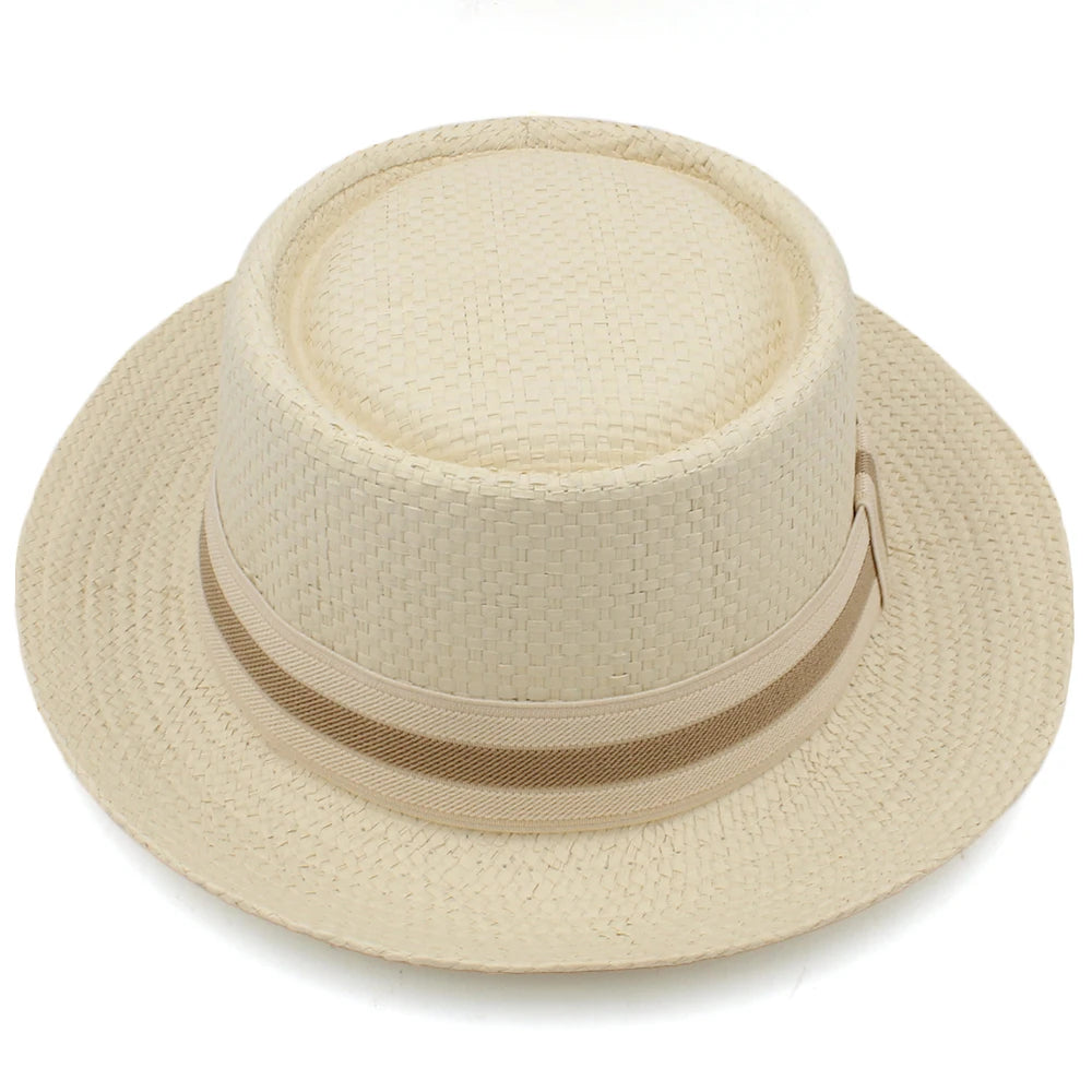 Chapéu Masculino de Palha Fedora Premium