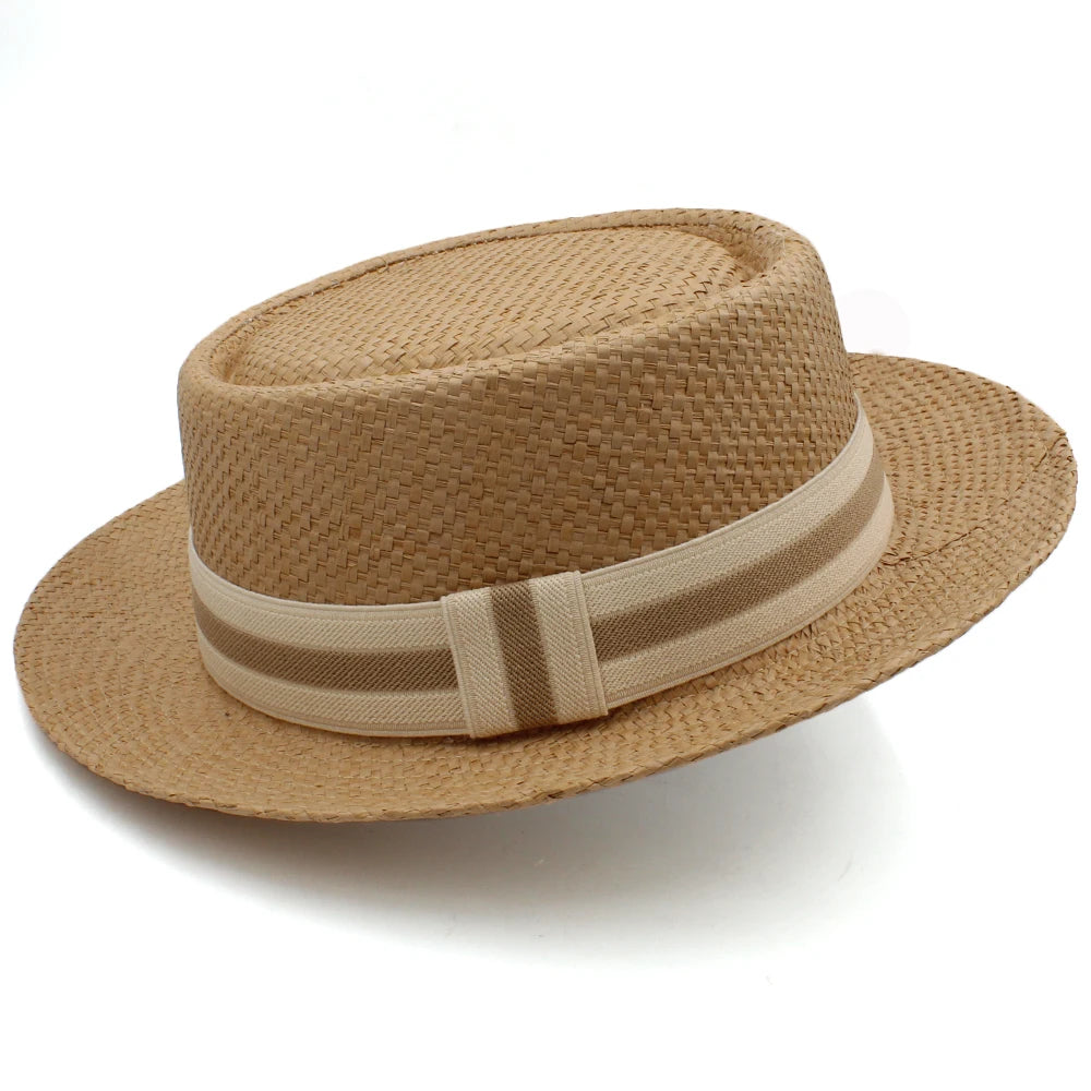 Chapéu Masculino de Palha Fedora Premium